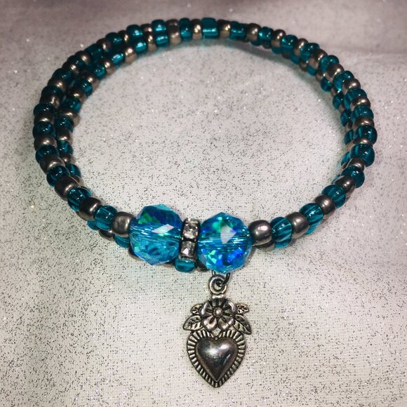 Wire Wrap Bracelet with Charm - Picture 6 of 14